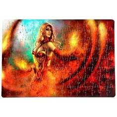 Пазлы CoolPodarok Dota2 Дота Lina (Огненая девушка) 20х29см 120 элемента