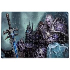 Пазлы CoolPodarok Варкрафт Артес Warcraft Artes (персонаж сидит на троне) 20х29см 120 элемента