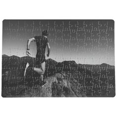 Пазлы CoolPodarok Спортсмен Бег Горы 20х29см 120 элемента