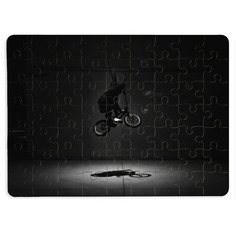 Пазлы CoolPodarok Велосипед Велосипедист БМХ Прыжок 13х18см 63 эл. магнитный