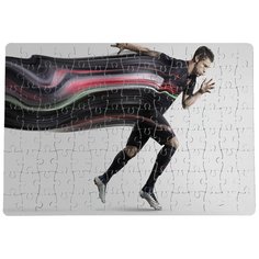 Пазлы CoolPodarok Футбол Футболист Кристиан Роналдо Бежит Бег 20х29см 120 элемента