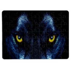 Пазлы CoolPodarok Волчьи глаза 13х18см 63 эл. магнитный