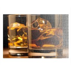 Пазлы CoolPodarok Виски в бокале 26х38см 252 элемента