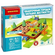 Игра настольная логическая с т. з. Bondibon "палаточный городок. Загадки местности