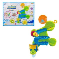 Игрушка для ванной ABtoys Веселое купание Горка- серпантин с 2 животными на кругах