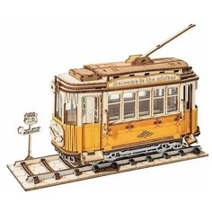 3D деревянный конструктор Robotime Трамвай