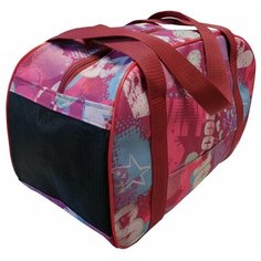 Сумка-переноска для кошек и собак Теремок СП-4 21х27х40 см сердце