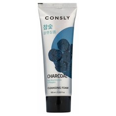 Consly Пенка для умывания c древесным углем против черных точек - Charcoal anti blackheads, 100мл