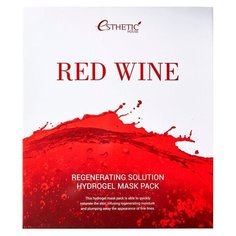 Esthetic House Red WineHydrogel Mask Pack - Эстетик Хаус Набор Маска для лица гидрогелевая Красное вино, 5 шт -