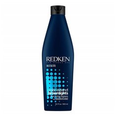 Redken Color Extend Brownlights - Редкен Колор Экстенд Браунлайтс Шампунь безсульфатный с синим пигментом для нейтрализации для тёмных волос, 300 мл -