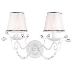 Настенный светильник Люмьен Холл Filisi 1012/2W-WS, E14, 120 Вт, кол-во ламп: 2 шт., цвет арматуры: белый, цвет плафона: белый