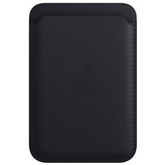 Кожаный чехол-бумажник Apple MagSafe для IPhone цвета «темная ночь»