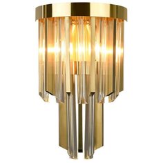 Настенный светильник Люмьен Холл Karre LH3056/3W-GDCG, E14, 120 Вт, кол-во ламп: 3 шт., цвет арматуры: золотой