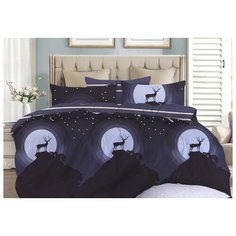 Постельное бельё "Cleo" сатин люкс, арт:SL-523; размер 1.5