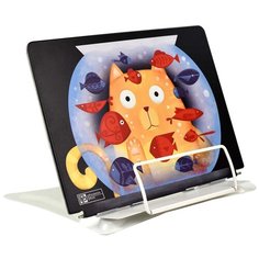Подставка для книг и учебников "Кот с аквариумом" Феникс