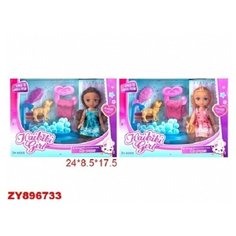 Кукла "Набор с питомцем", 15 см Рыжий кот