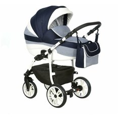 Коляска универсальная 2 в 1 Indigo INDIGO (06), темно- синий