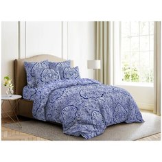 Постельное белье евростандарт Ночь Нежна Таксим, поплин, 2 наволочки 50 х 70 см, синий