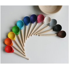 Развивающая игрушка Ulanik Цветные ложки разноцветный