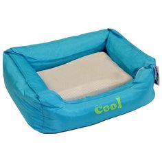 Лежак для собак и кошек Foxie Cooling 47х37х17 см голубой