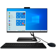 Моноблок Lenovo IdeaCentre AIO 3 24ALC6 23.8" FHD /AMD Ryzen 7 5700U/8GB/256GB SSD/Radeon Graphics/Windows 10 Home/DVD-RW/черный (F0G10021RK)