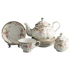 Чайный сервиз Beatrix Нэнси (МХ003P/14), 6 персон, 14 предм., белый