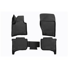 Коврики 3D в салон VW Touareg II 2010-2015, 2015-03/2018, 2-х зонный климат-контроль, 4 шт. (полиуретан) Element