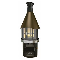 Гриль Grillux Suomi Grill Fireplace, 103х100х280 см, черный