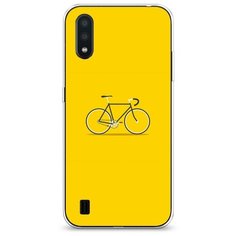 Силиконовый чехол "Хобби велосипед 1" на Samsung Galaxy A01 / Самсунг Гэлакси А01 Case Place