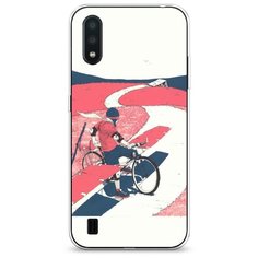 Силиконовый чехол "Хобби велосипед 4" на Samsung Galaxy A01 / Самсунг Гэлакси А01 Case Place