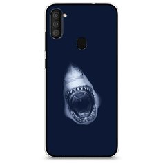 Силиконовый чехол "Пасть акулы" на Samsung Galaxy M11 / Самсунг Галакси М11 Case Place