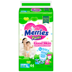 Merries подгузники-трусики Good Skin L (9-14 кг)