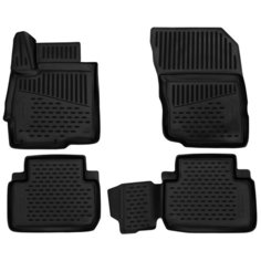 Коврики 3D в салон MITSUBISHI Eclipse Cross, 01/2017-> 4 шт. (полиуретан) Element