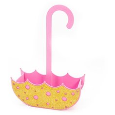 Декоративный ящик Зонтик, Розовый, с блестками, 24*9*10 см, 1 шт. Дон Баллон