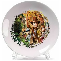 Тарелка CoolPodarok lego indiana jones Индиана Джонс Лего Персонажи