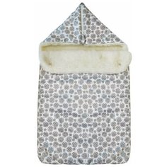 Папитто Конверт в коляску на меху, Серый