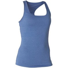 Майка для фитнеса хлопковая эластичная NYAMBA Х Decathlon Сапфировый Синий XS