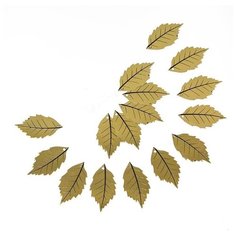 Волна веселья Гирлянда-подвеска Листья, 521182, золото