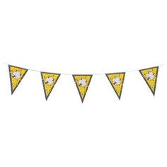 Гирлянда Флажки, Пчелки, Желтый, 290 см, 1 шт. Волна веселья