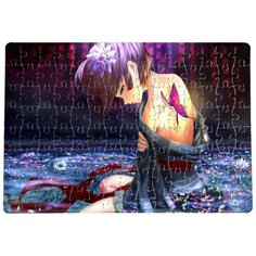 Пазлы CoolPodarok Аниме Железная крепость Кабанери веток в волосах 20х29см 120 элемента