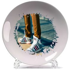 Тарелка Скейтборд Скейтер Кросовки Адидас Cool Podarok