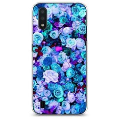Силиконовый чехол "Цветочный ковер" на Samsung Galaxy A01 / Самсунг Гэлакси А01 Case Place