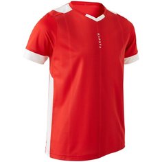 Футболка детская F500, размер: 5-6 лет (113-122 см), цвет: Рубиновый/Темно-Вишневый KIPSTA Х Декатлон Decathlon