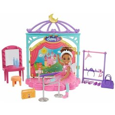 Игровой набор Barbie Club Chelsea Doll and Ballet Playset Челси балерина, GHV81 Mattel