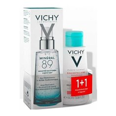 Набор VICHY минерал 89 Ежедневный гель- сыворотка для кожи 75 мл + ПТ Мицеллярная вода для чувствительной кожи 100 мл. (В подарок)