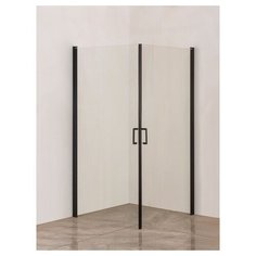 Душевой уголок Orange E04-090TB 90см*90см черный прозрачное