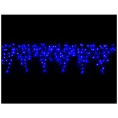 Гирлянда SNOWHOUSE Icicle Rubi RB-OIC100LSE-B-T-I4, 200 х 50 см, 100 ламп, синий/черный провод