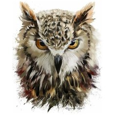 Картина по номерам Colibri "Мрачный филин" 40х50см