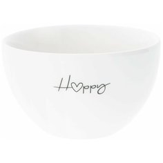 Bastion Collections Пиала White Happy Нeart Black