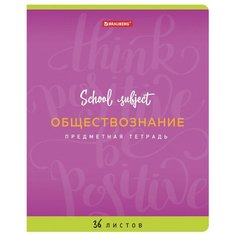 Тетрадь Brauberg Палитра знаний Обществознание 36 листов 403498